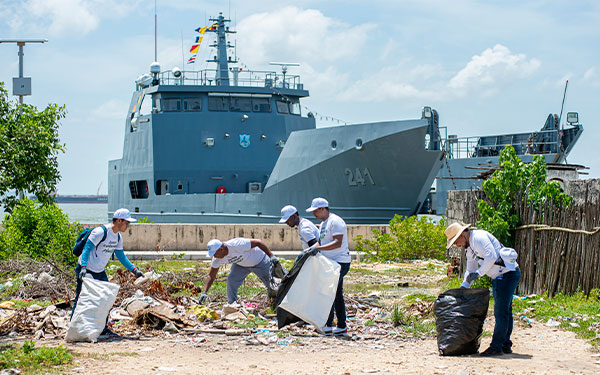 Auteco SAS lider&oacute; una jornada de &ldquo;Basura Cero&rdquo; en Tierra Bomba