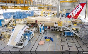 El primer A350 XWB de TAM, va tomando forma