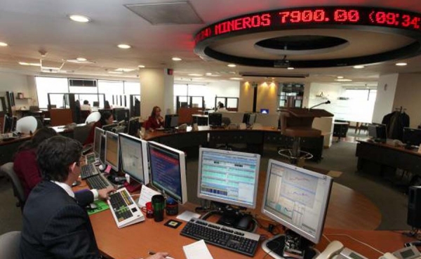 La bolsa de Colombia sube un 0,34 % y cierra en 1.321,63 unidades