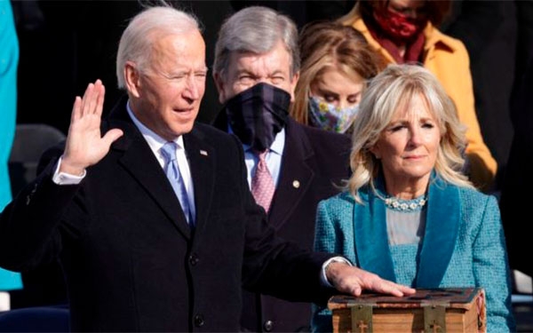 Biden, investido como Presidente de Estados Unidos, llama a la unidad