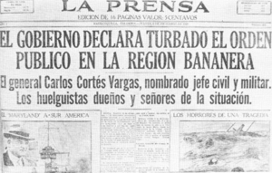 La masacre en las bananeras